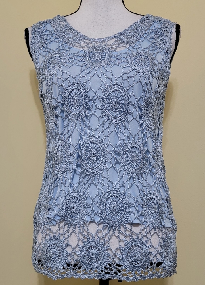 Crochet sleeveless top